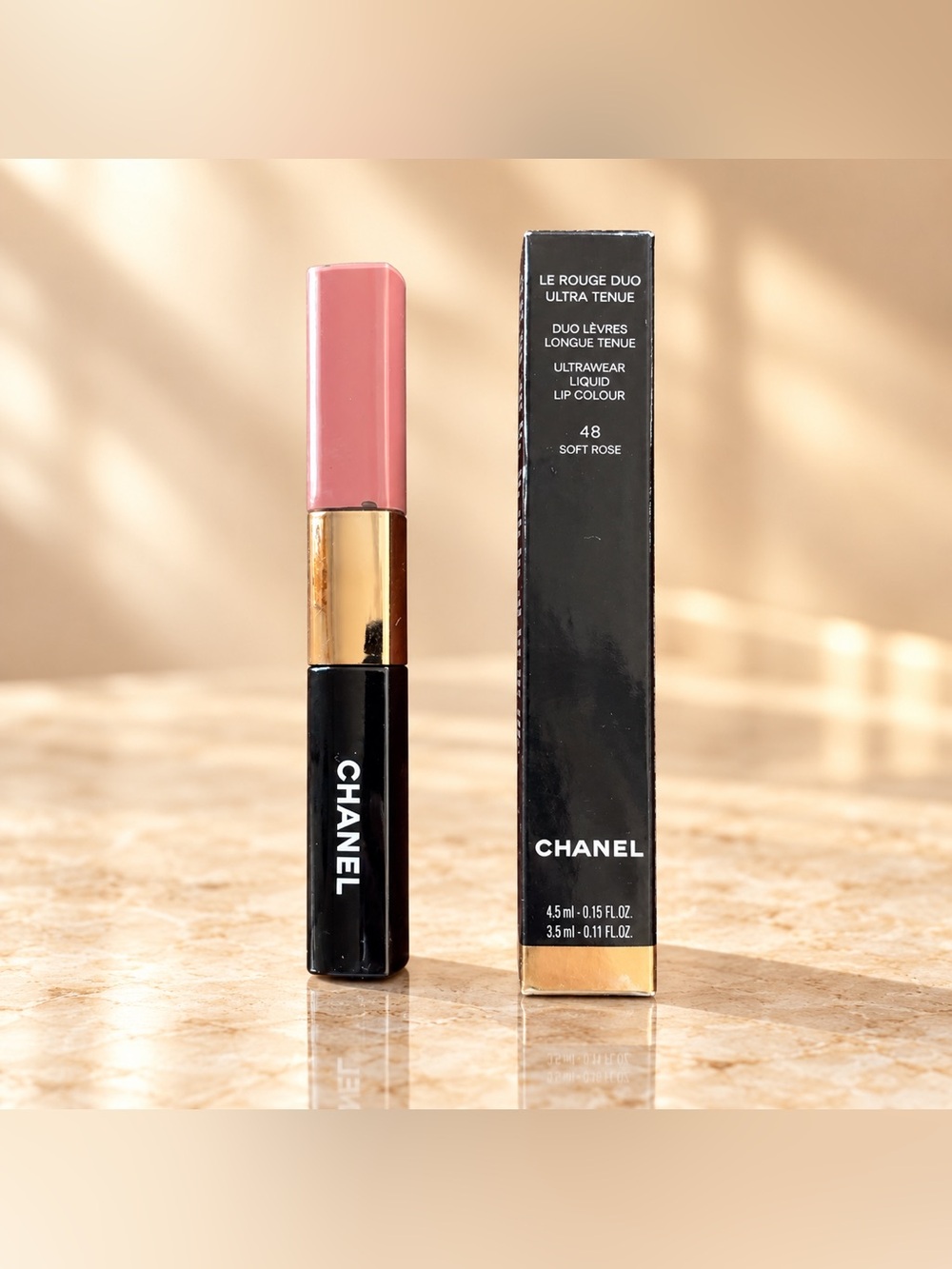 CHANEL Le Rouge Duo Ultra Tenue 48 Soft Rose
